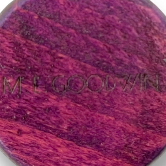 Purple Twilight Wood Keychain-ROUND