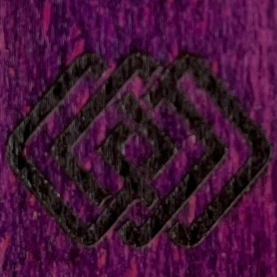 Purple Twilight Wood Keychain-RECTANGLE