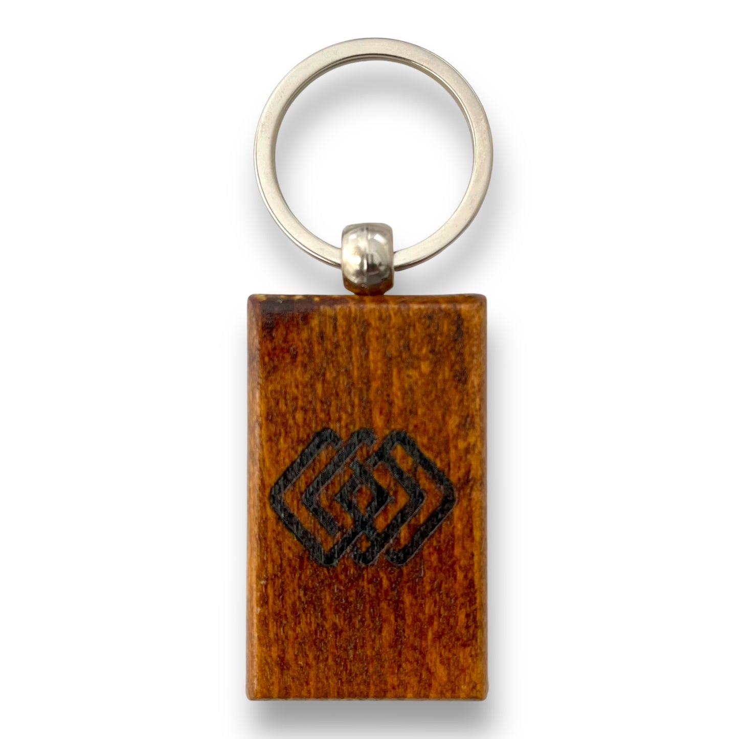 Caramel Wood Keychain-RECTANGLE