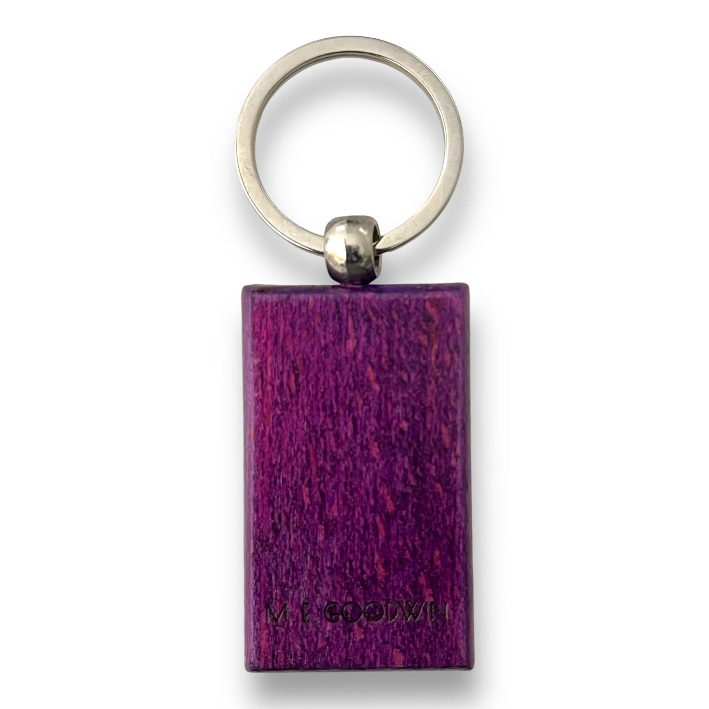 Purple Twilight Wood Keychain-RECTANGLE