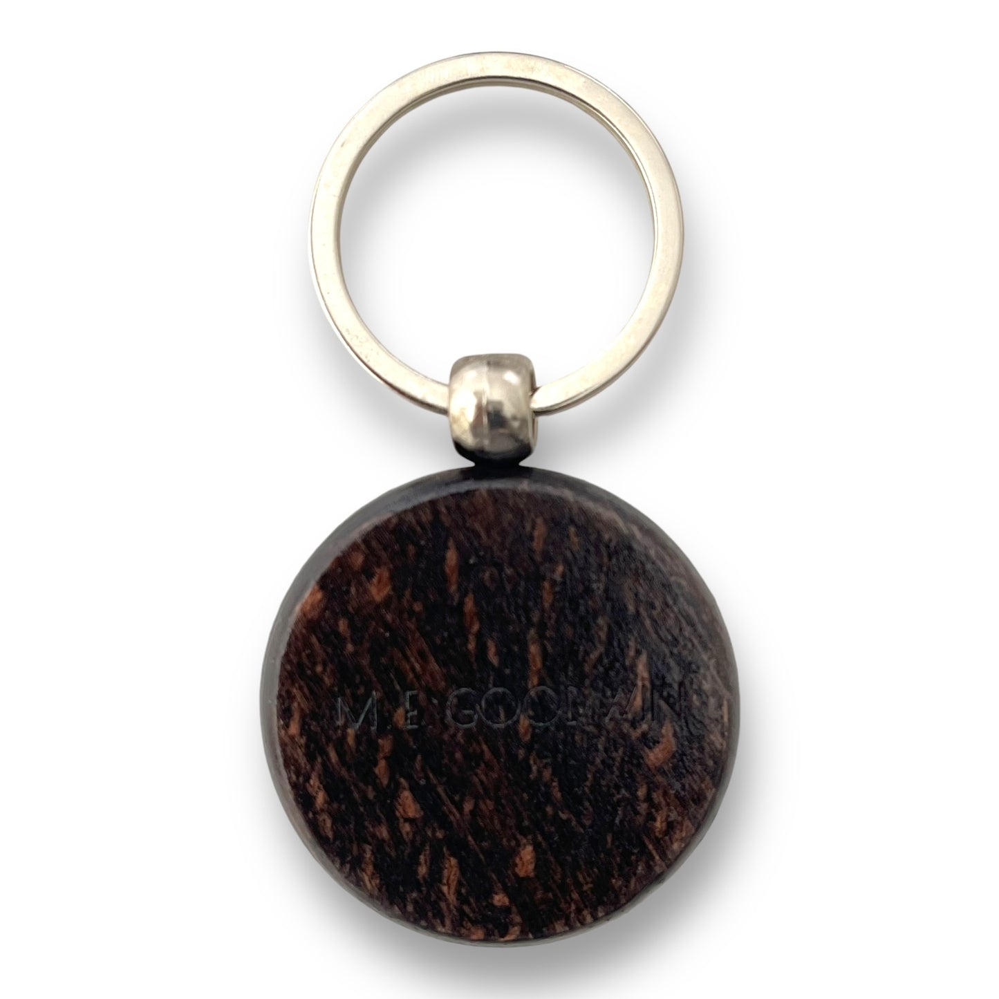 Mantilla Black Wood Keychain-ROUND