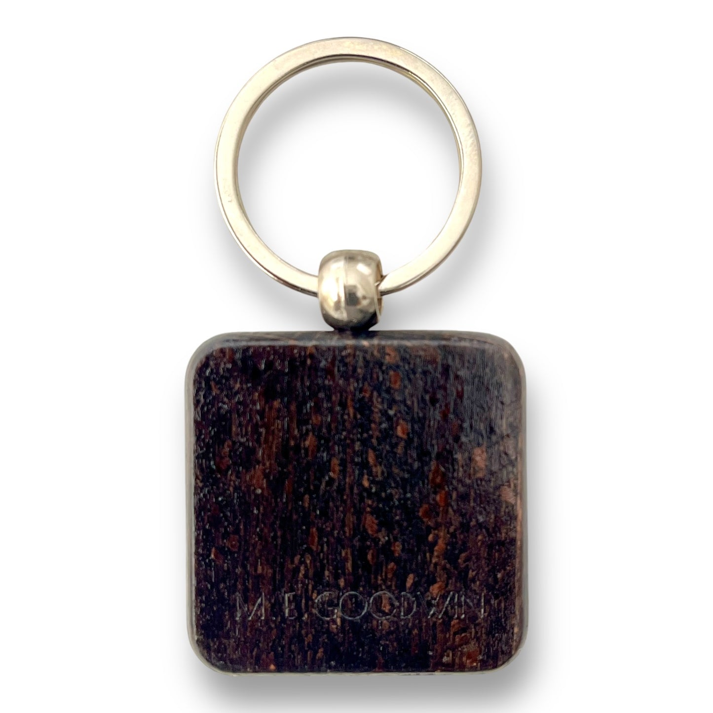 Mantilla Black Wood Keychain - SQUARE