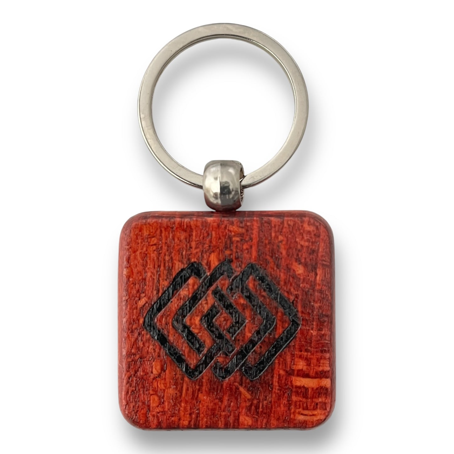 Brick Wood Keychain - SQUARE